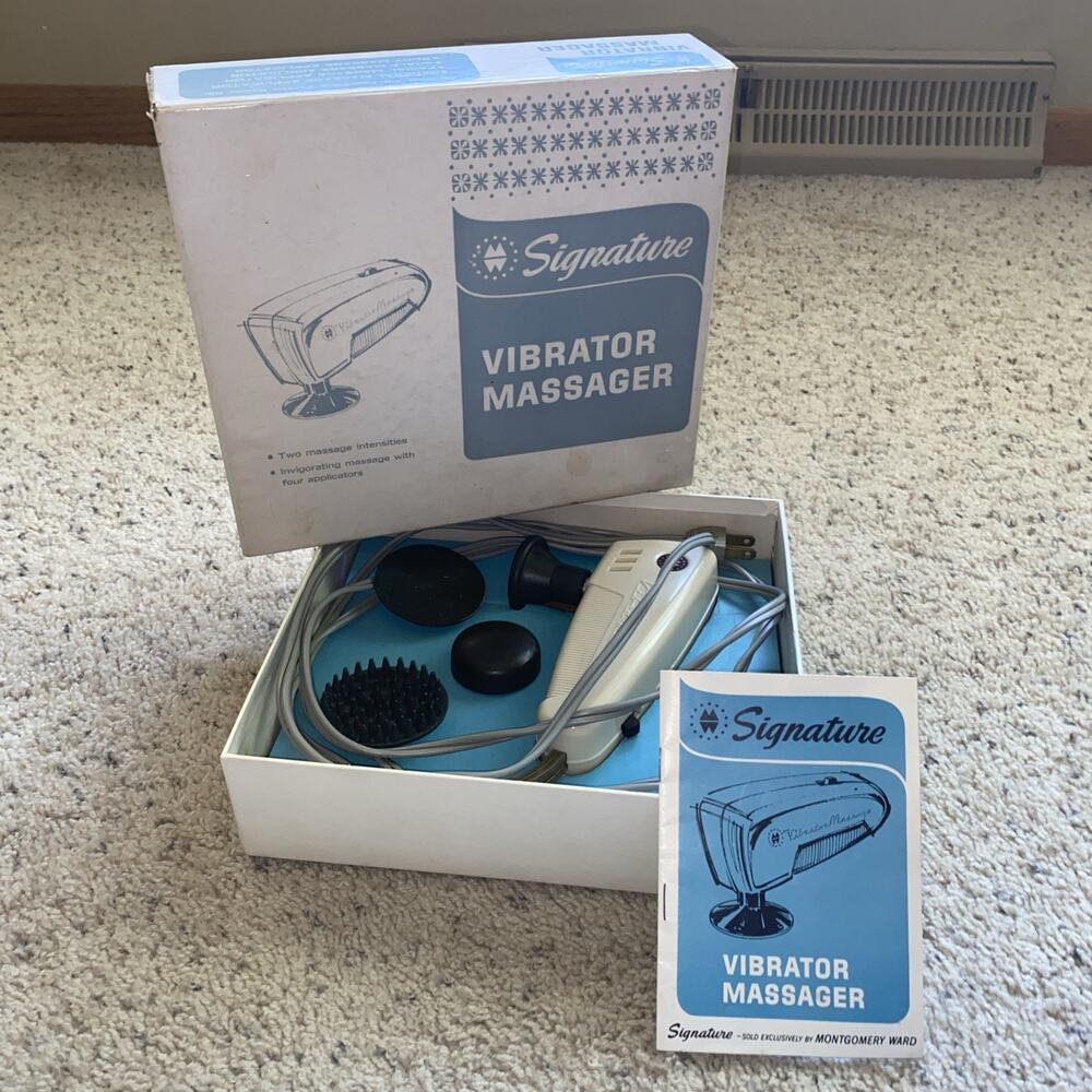 Signature No. 53-20560 Vintage Vibrating Massager Tested & Working